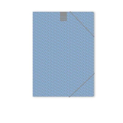 Папка на резинке Attache A4 30 мм картонная до 300 листов синяя (плотность 270 г/кв. м)