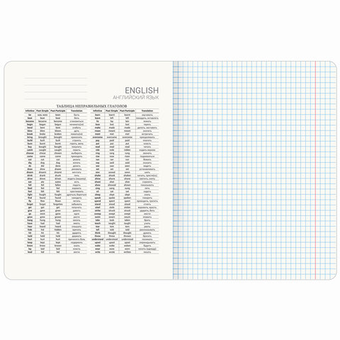 Тетрадь предметная «PASTEL» 48 л., SoftTouch, фольга, АНГЛИЙСКИЙ ЯЗЫК, клетка, BRAUBERG