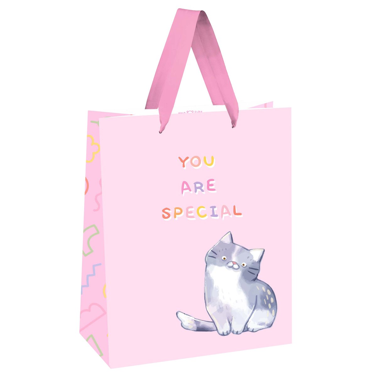 превью Пакет подарочный 18×23×10см MESHU «You are special», выборочный лак, белый крафт
