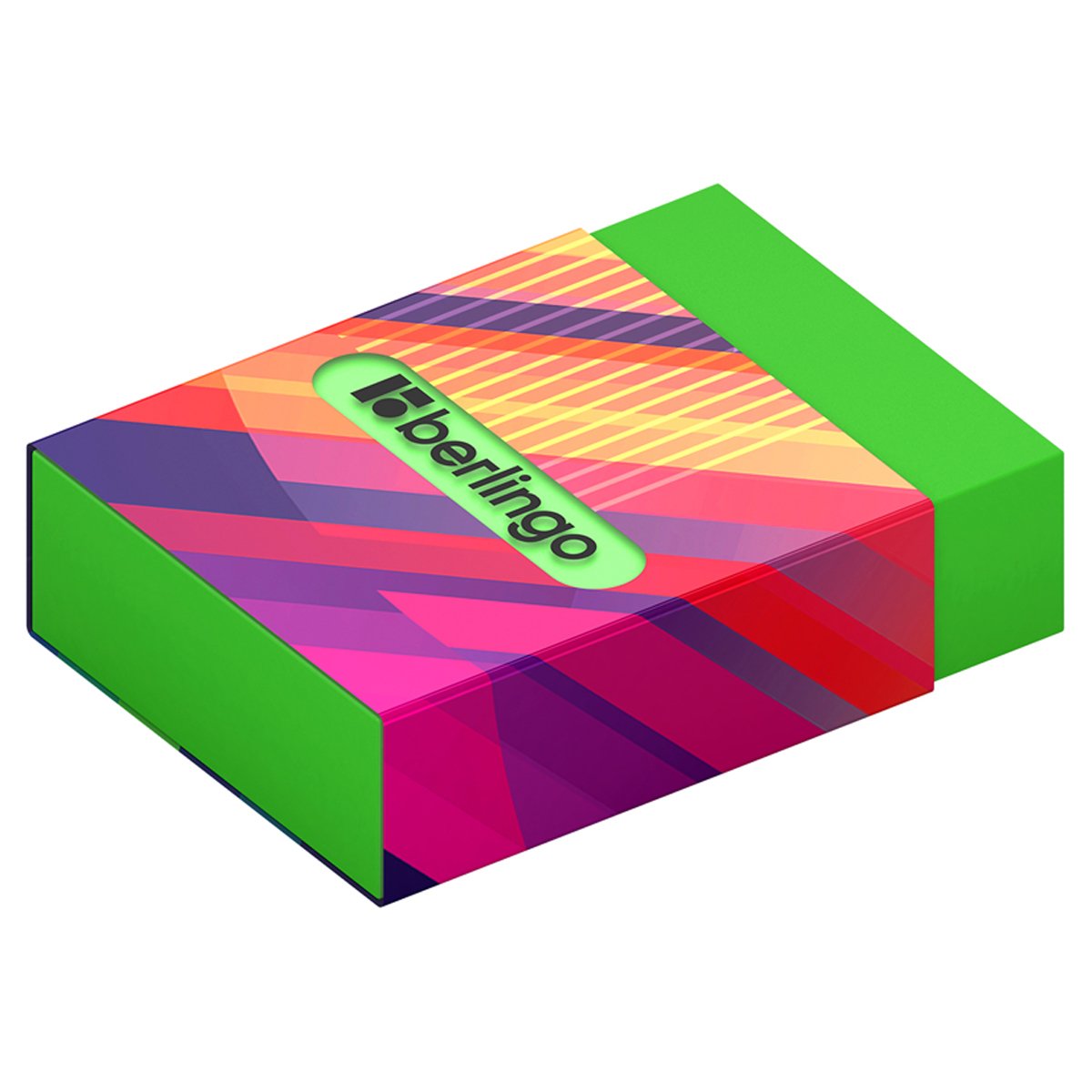 Ластик Berlingo «Glitch», Eco-PVC, пластиковый держатель с печатью, 45×32×11мм