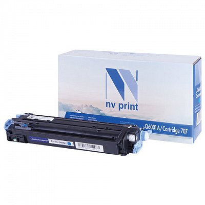 Картридж лазерный NV PRINT СОВМЕСТИМЫЙ (Q6001A) ColorLaserJet CM1015/2600, голубой, ресурс 2000 страниц