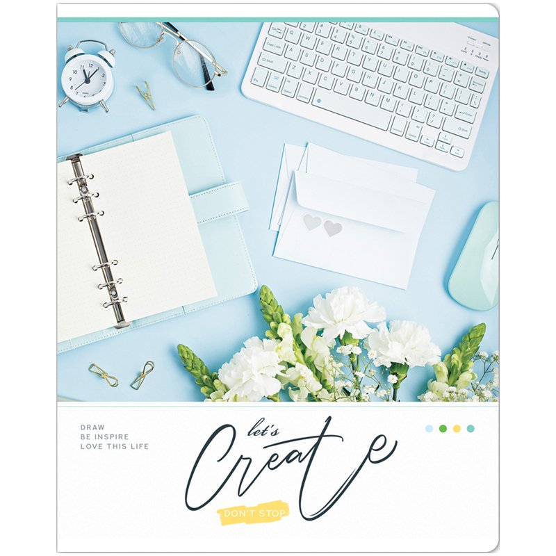 Тетрадь 48л., А5, клетка ArtSpace «Стиль. Don`t stop create», эконом