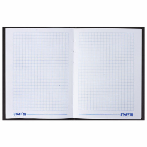 Блокнот 7БЦ, А6, 80 л., обложка ламинированная, клетка, STAFF, «Красный цветок на черном», 110×147 мм