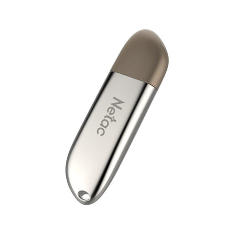 Флеш-диск 32 GB NETAC U352, USB 2.0, металлический корпус, серебристый-20PN