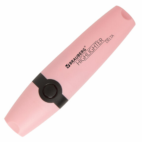 Текстовыделитель BRAUBERG «DELTA PASTEL», ПАСТЕЛЬНЫЙ РОЗОВЫЙ, линия 1-5 мм