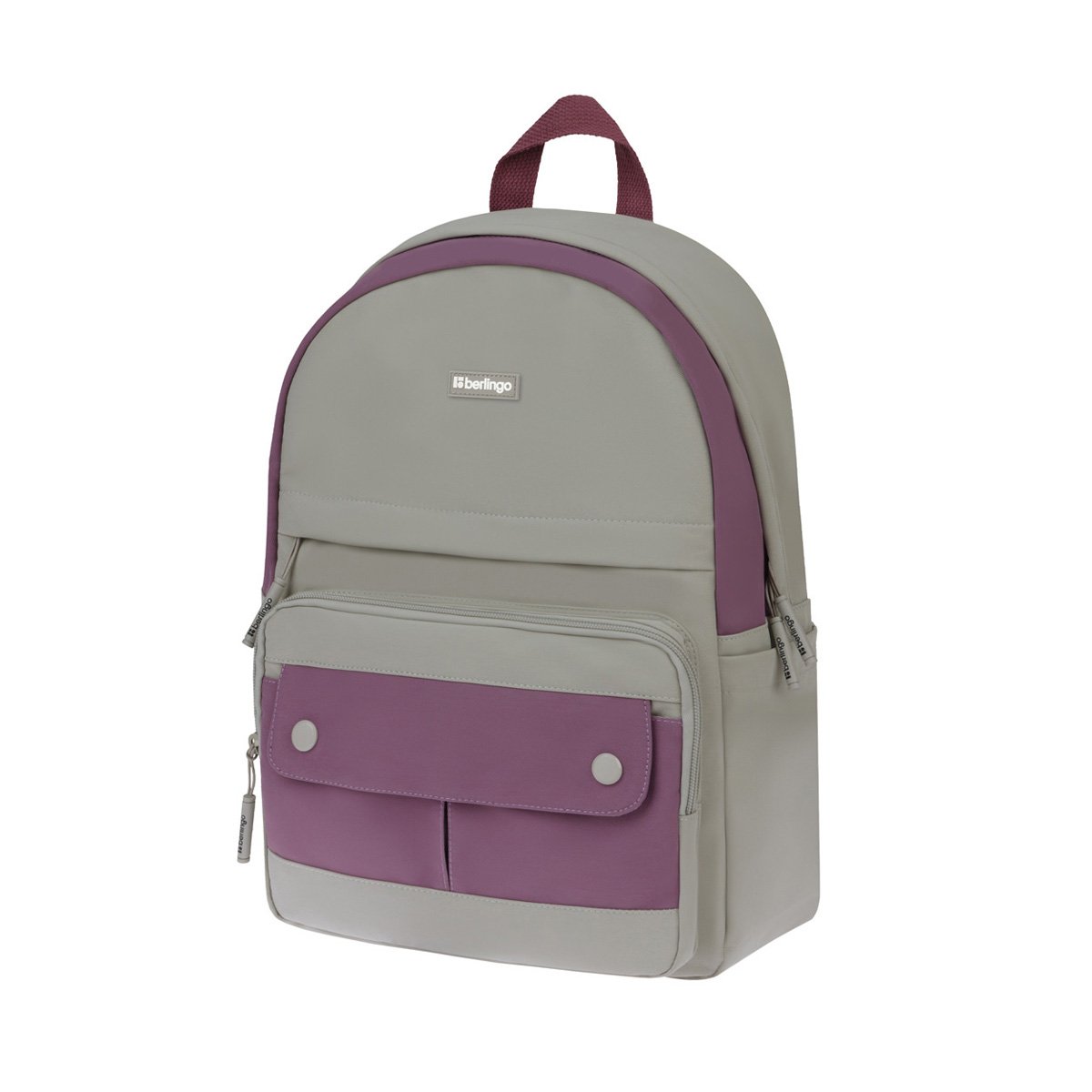 превью Рюкзак Berlingo Combo «Lilac rose» 41×29×13 см, 1 отделение, 6 карманов, уплотненная спинка