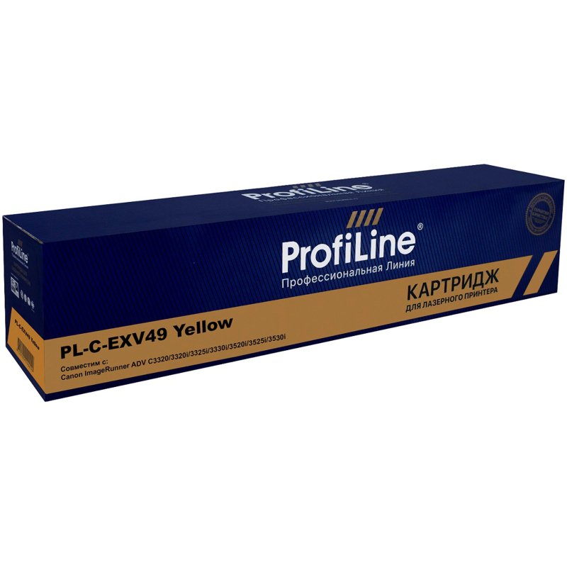 Тонер-картридж ProfiLine C-EXV49 Y (8527B002) жел. для Canon iR-ADV C33xx