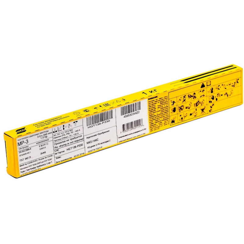 превью Электроды ESAB МР-3 3.0×350 (1.0кг) 4595303WZ0