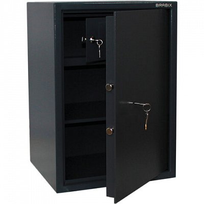 Сейф BRABIX «КМ-620Т»620×430х375 мм35 кгключевой замок + полкатрейзеркрепление к стене291167
