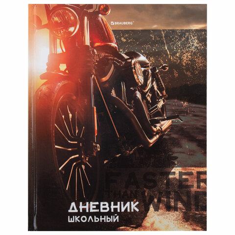 Дневник 5-11 класс 48 л., твердый, BRAUBERG, глянцевая ламинация, с подсказом, «Байк»