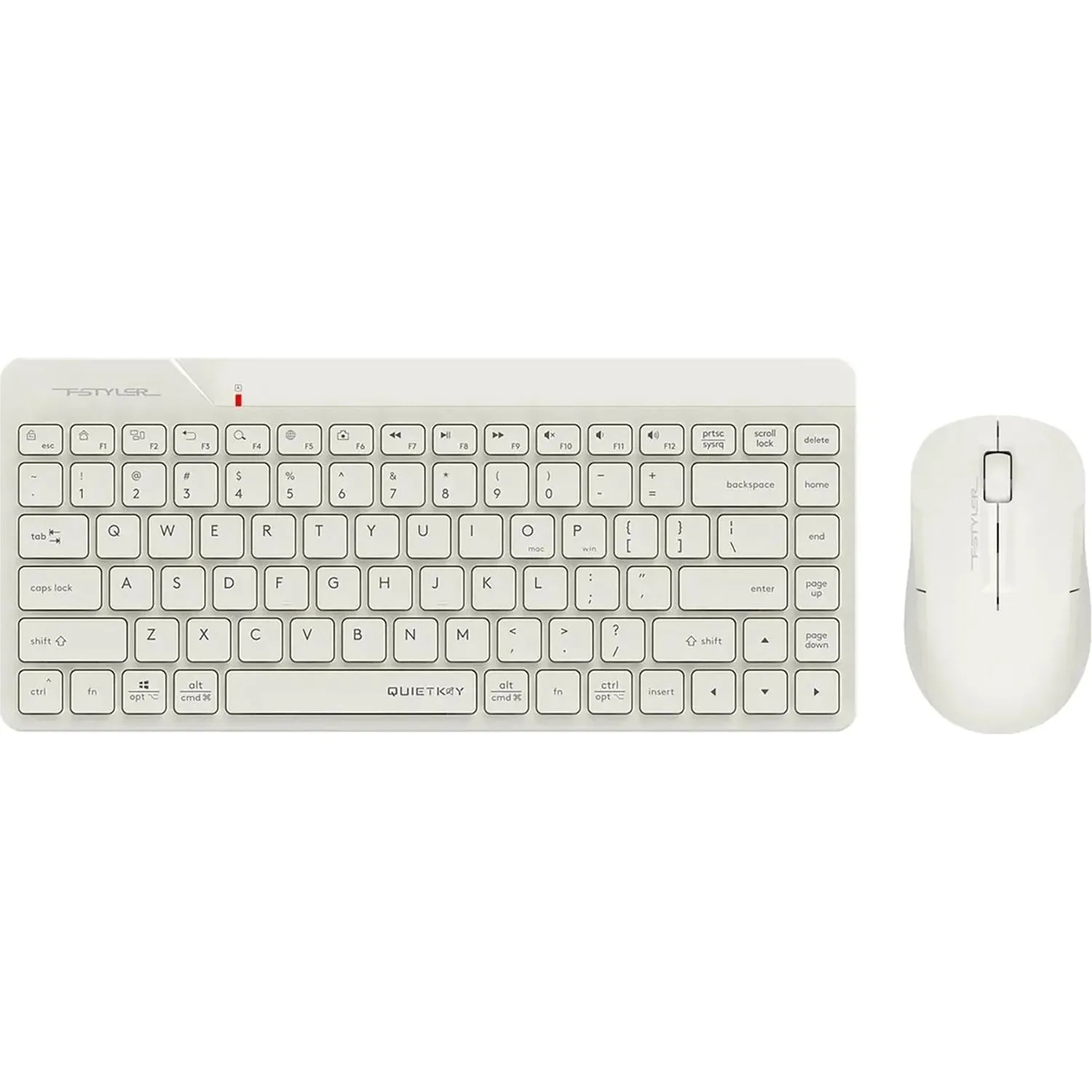 превью Комплект беспроводной клавиатура и мышь A4Tech Fstyler FG2200 Air 2 (FG2200 AIR2 BEIGE)