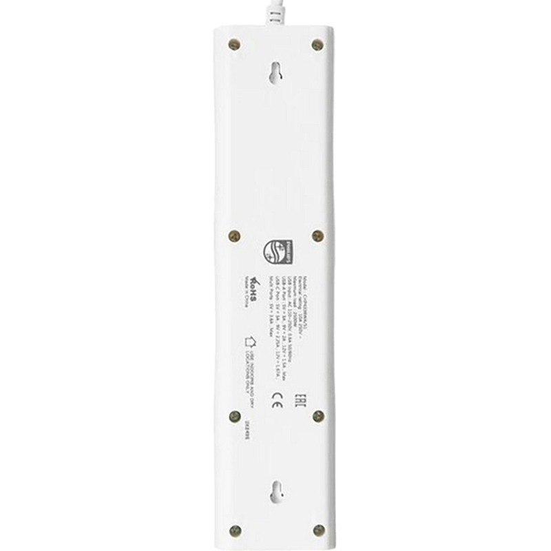 Сетевой фильтр Philips CHP4336WA/51 3р/2м с USB, 10А, белый