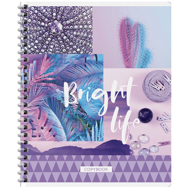 Тетрадь 48л., А5, клетка на гребне ArtSpace «Стиль. Bright life»