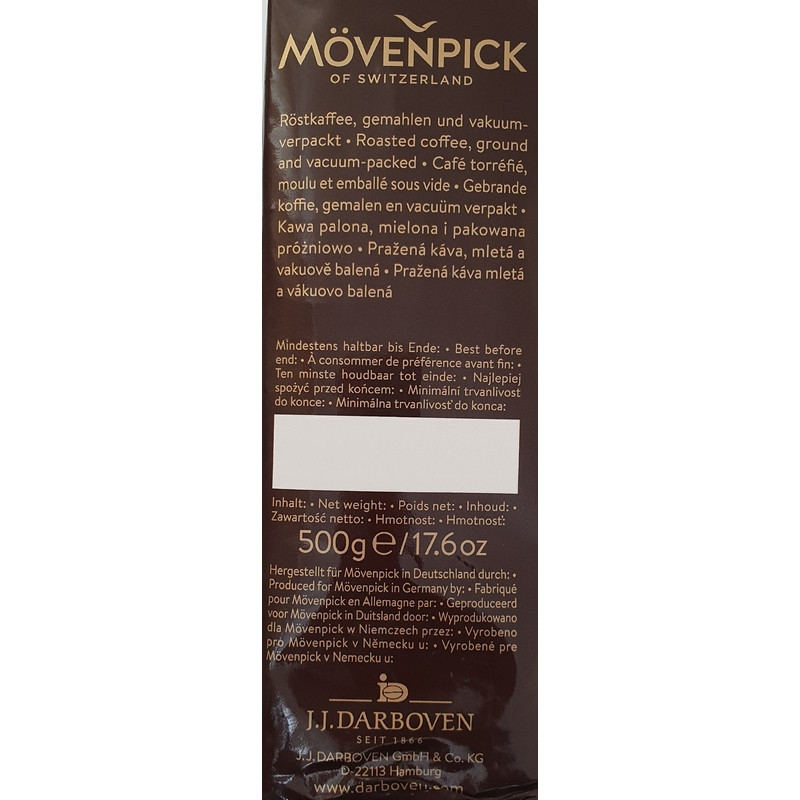 Кофе молотый Movenpick Der Himmlische 500 г (вакуумная упаковка)