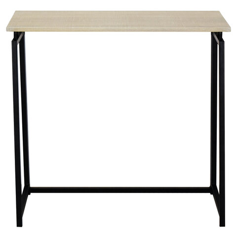 Стол на металлокаркасе BRABIX «LOFT CD-001», 800×440х740 мм, складной, цвет дуб натуральный