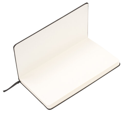 Блокнот А5 (130×210 мм), BRAUBERG ULTRA, балакрон, 80 г/м2, 96 л., в точку, черный