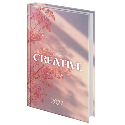 Ежедневник датированный 2027 145×215 мм, А5, STAFF, ламинированная обложка, «Creative»