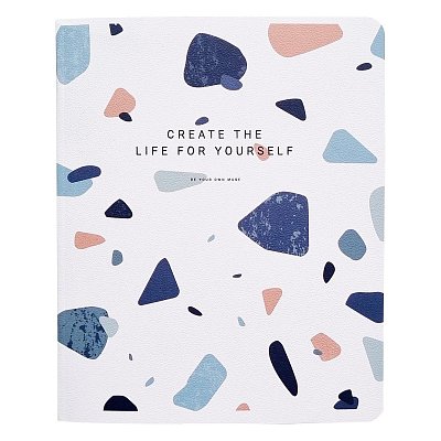 Тетрадь общая А5 48л. клетка, скрепка, Be Different, Terrazzo, N3594