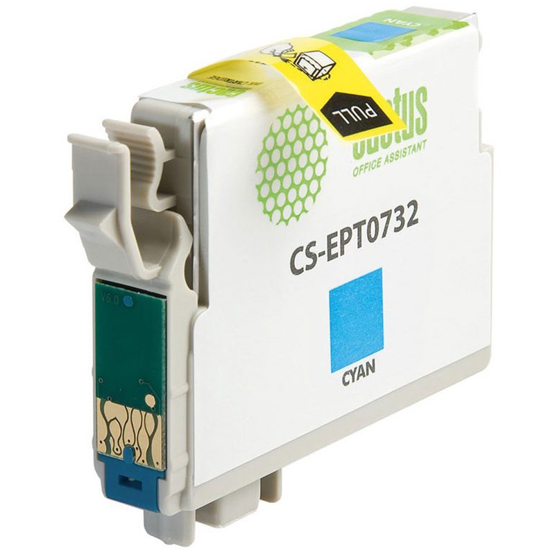 Картридж струйный CACTUS (CS-EPT0732) для EPSON Stylus С79/СХ3900/4900/5900/7300, голубой