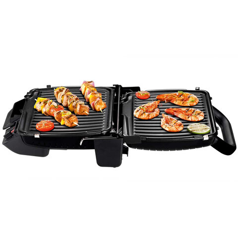 Электрогриль TEFAL GC305816, 2000 Вт, съемные панели, регулировка температуры, черный