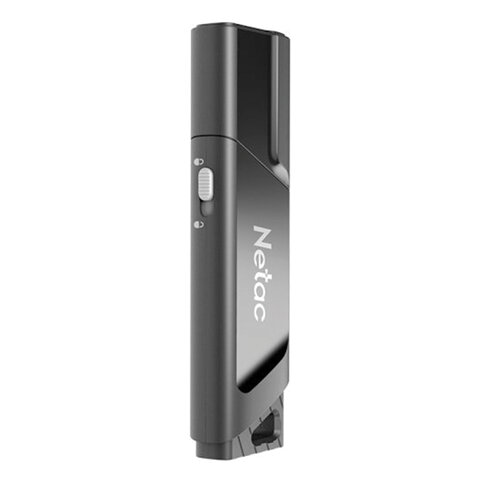 Флеш-диск 64GB NETAC U336, USB 3.0, черный-30BK