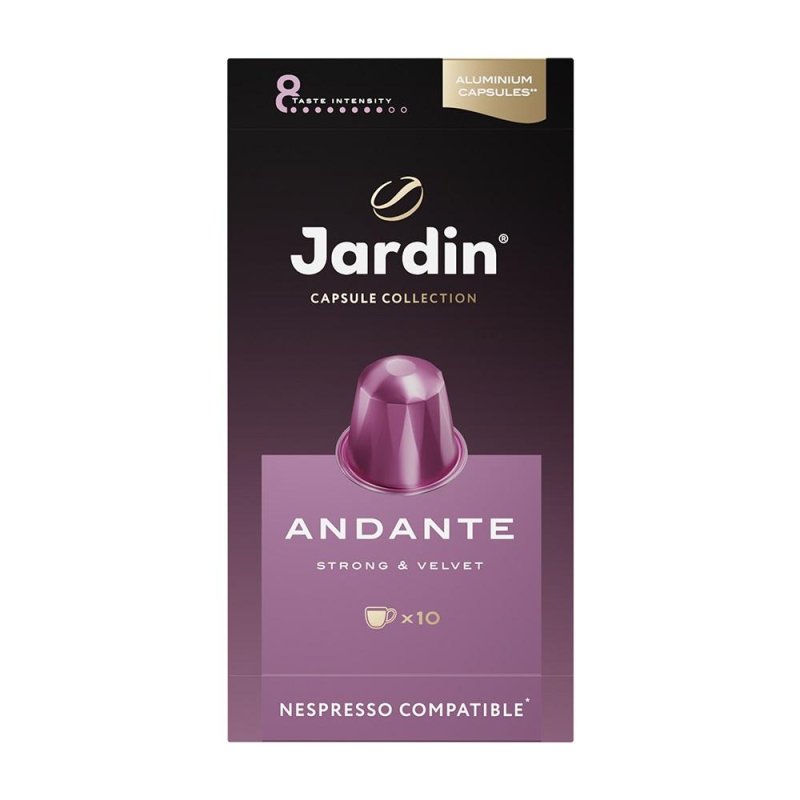 Капсулы для кофемашин Jardin Andante (10 штук в упаковке)