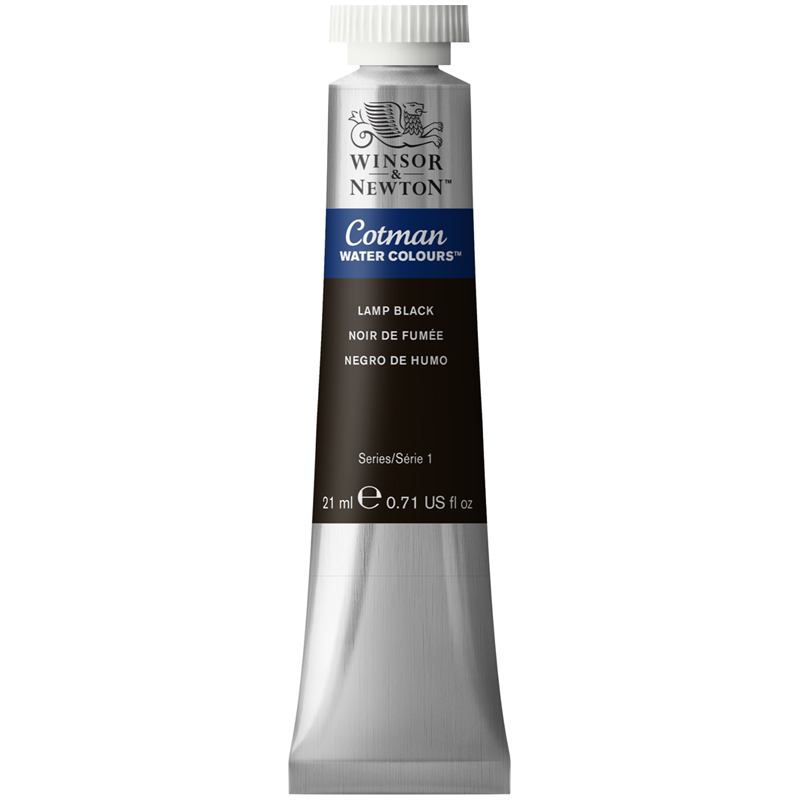 превью Акварель художественная Winsor&Newton «Cotman», 21мл, туба, сажа газовая