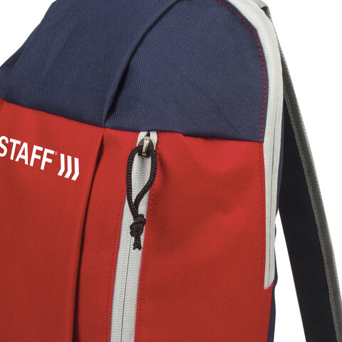 Рюкзак STAFF «Air», универсальный, красно-синий, 40×23×16 см