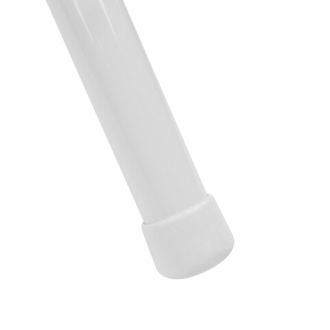 Стул складной BRABIX «Golf Plus CF-003 КОМФОРТ», белый каркас, кожзам белый