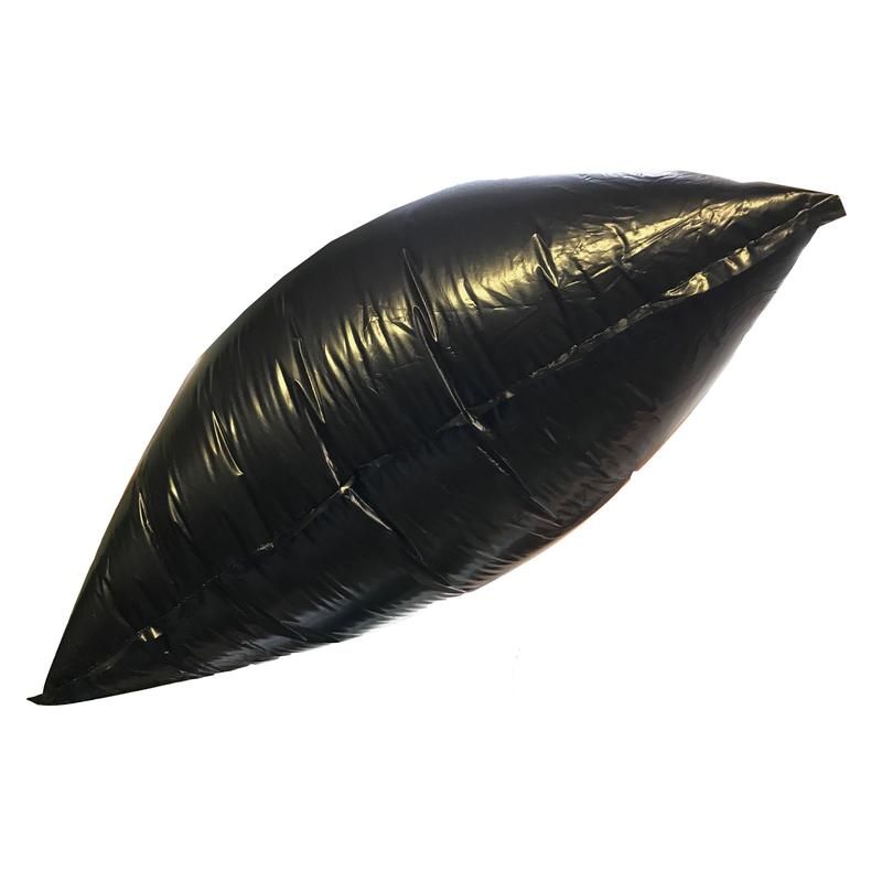 Мешки для мусора на 120 л Luscan черные (ПВД, 55 мкм, в пачке 10 шт, 70×110 см)