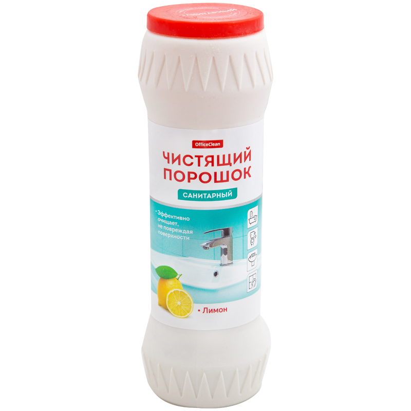 превью Средство чистящее OfficeClean Professional «Санитарный »Лимон", порошок, 400г