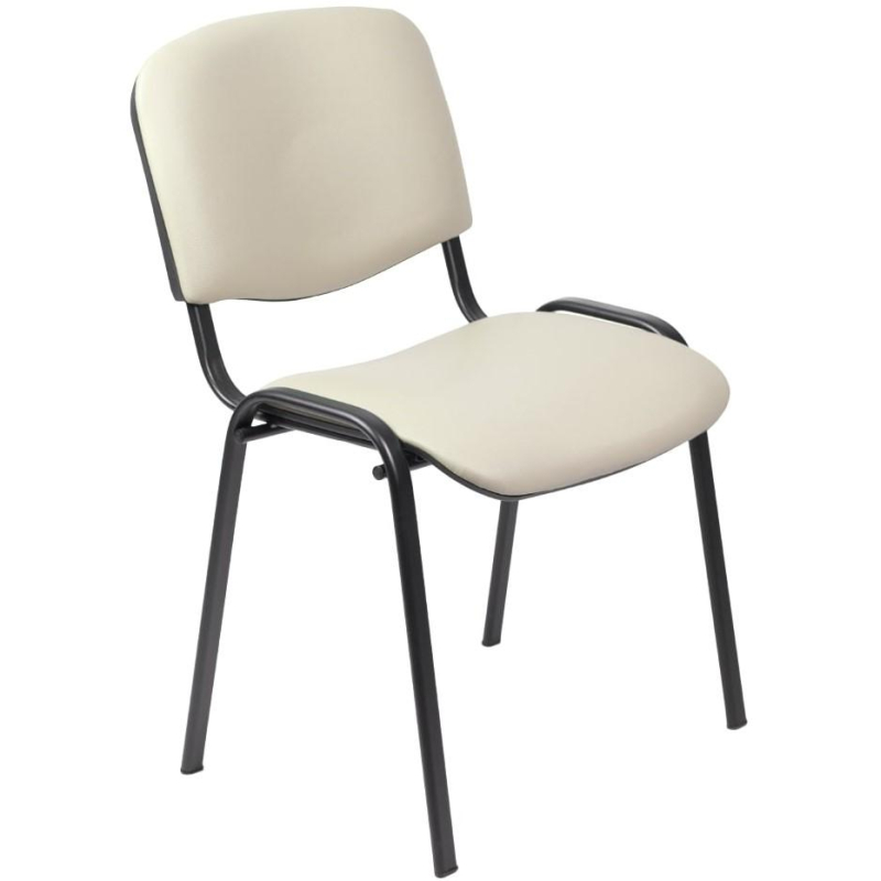 превью Стул UA_EChair ISO WIN(ИЗО) черный, к/з бежевый V-18