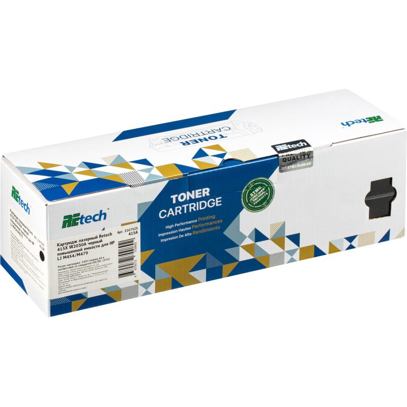 Картридж лазерный Retech 415X W2030A чер. для HP LJ M454/M479