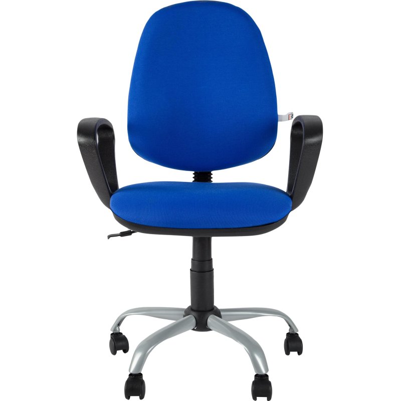 Кресло для оператора Echair-222 синее (ткань/пластик/металл)