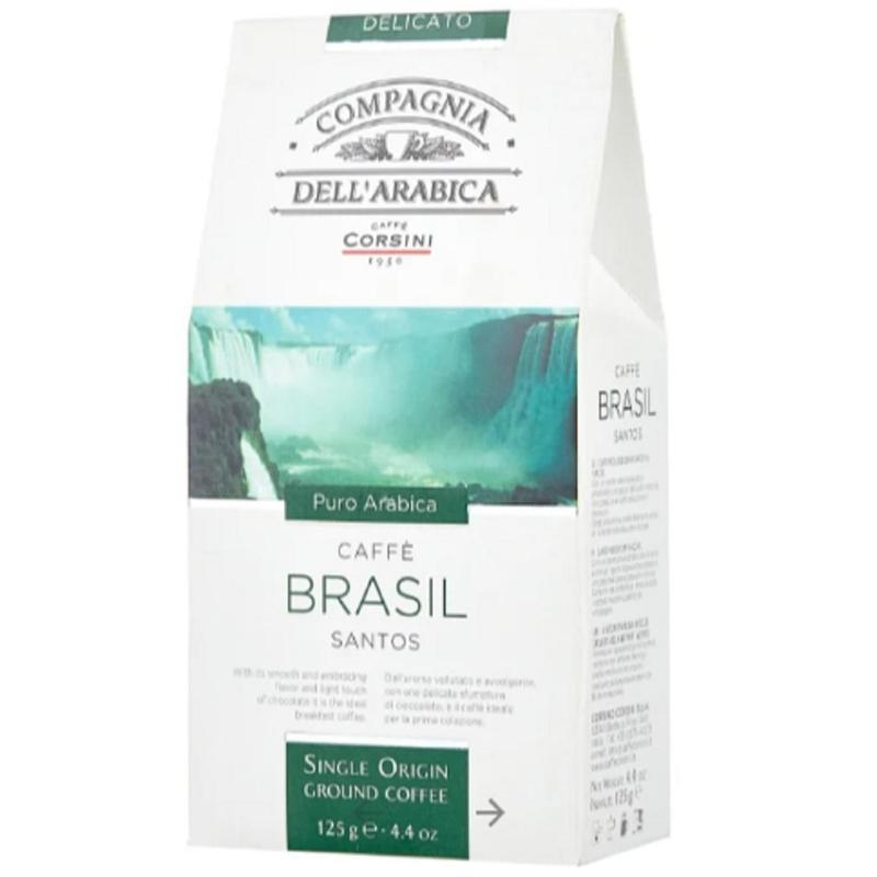 Кофе COMPAGNIA DELL`ARABICA Puro Arabica Brasil Santos в зернах,... 