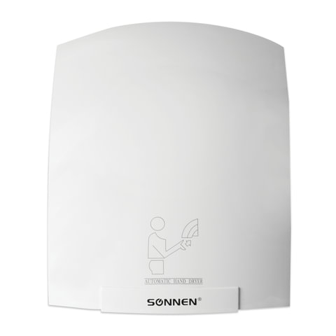Сушилка для рук SONNEN HD-688, 2000 Вт, пластиковый корпус, белая