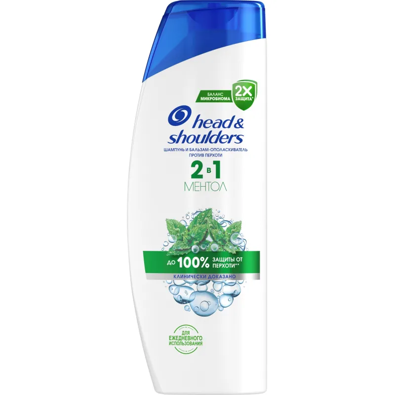 превью Шампунь-бальзам для волос Head & Shoulders 2 в 1 Ментол 360 мл