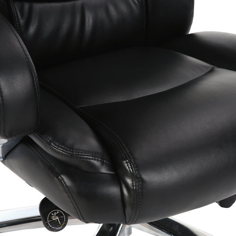 Кресло офисное BRABIX PREMIUM «Direct EX-580», хром, рециклированная кожа, черное