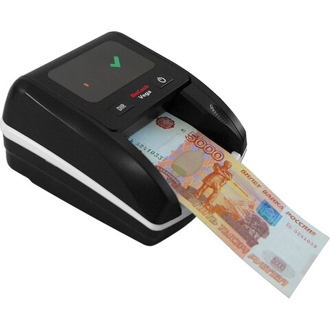 Детектор банкнот DOCASH VEGA, автоматический, ИК, МАГНИТНАЯ, АНТИСТОКС детекция, АКБ