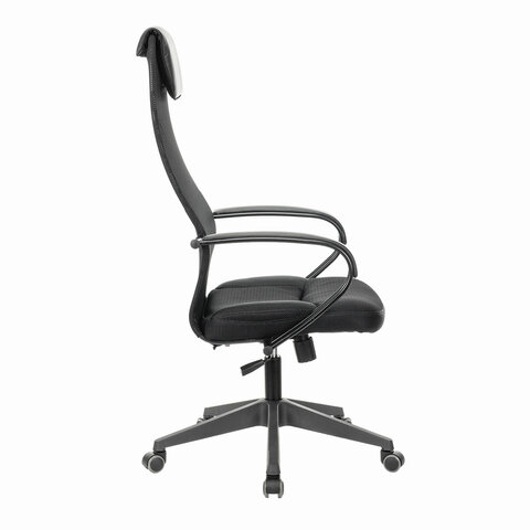 Кресло офисное BRABIX PREMIUM «Stalker EX-608 PL», ткань-сетка/кожзам, черное, 532090