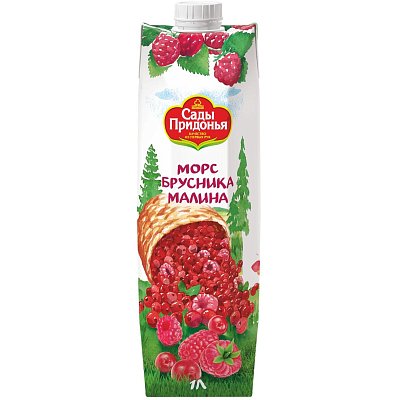Морс Сады Придонья бруснично-малиновый 1л