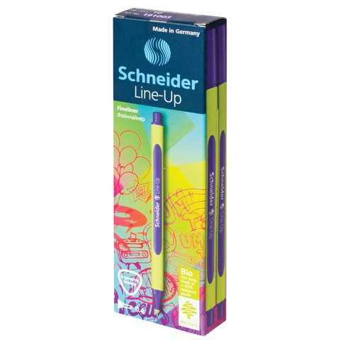 Ручка капиллярная SCHNEIDER (Германия) «Line-Up», ТЕМНО-ЗЕЛЕНАЯ, трехгранная, линия письма 0.4 мм