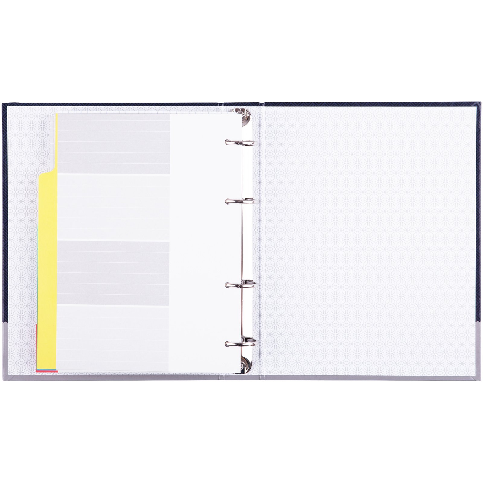 Тетрадь на кольцах А5, 240л., 7БЦ, ArtSpace «Моноколор. Notebook», с 4 разд., глянцевая ламинация