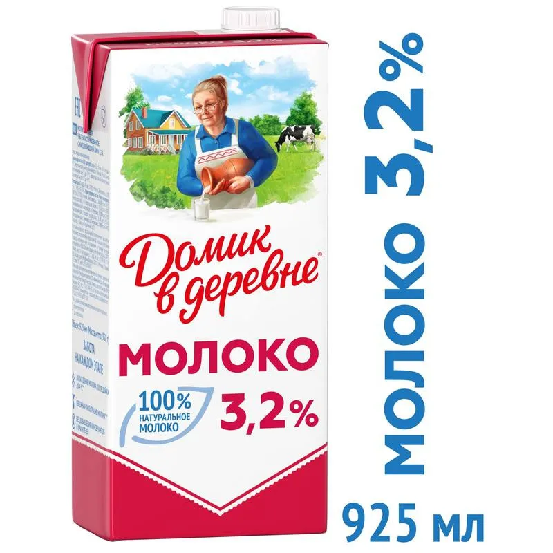 превью Молоко Домик в Деревне 3,2% 950г,79286