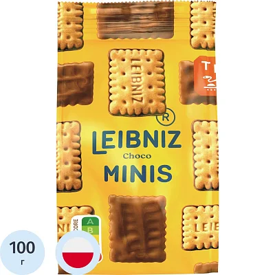 Печенье Banlsen Leibniz Choco Minis с молочным шоколадом, 100г