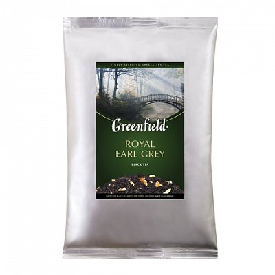 Чай GREENFIELD «Royal Earl Grey», черный с бергамотом, листовой, 250 г, пакет