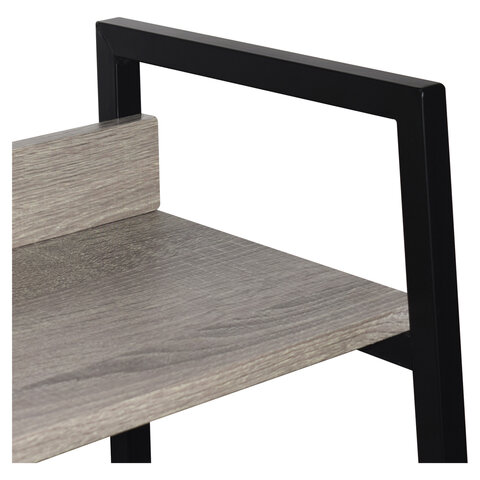 Стеллаж на металлокаркасе BRABIX «LOFT SH-002»600×350х845 ммцвет дуб антик641232