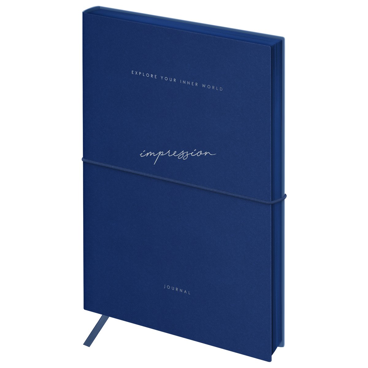 Ежедневник недатированный, А5, 136л., кожзам, Greenwich Line «Mysterious soul. Bright blue», тон. блок, цветной срез