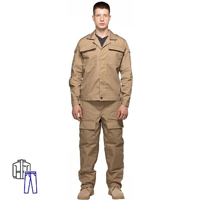 Костюм охранника ло32-КБР бежевый (56-58) 170-176