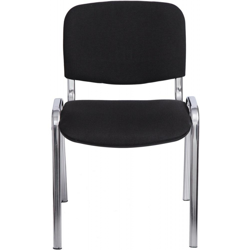 Стул офисный Easy Chair Изо черный (ткань, металл хромированный)